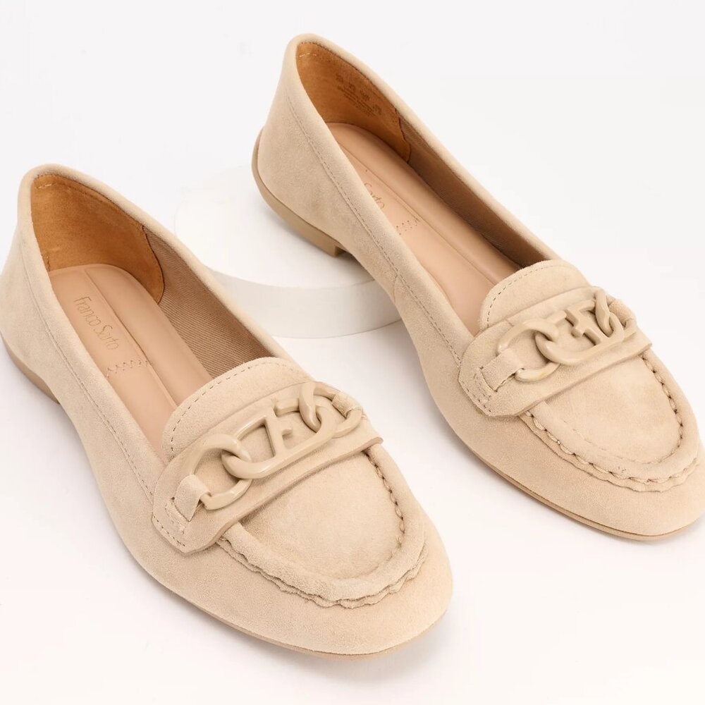 Franco Sarto Cream Loafers